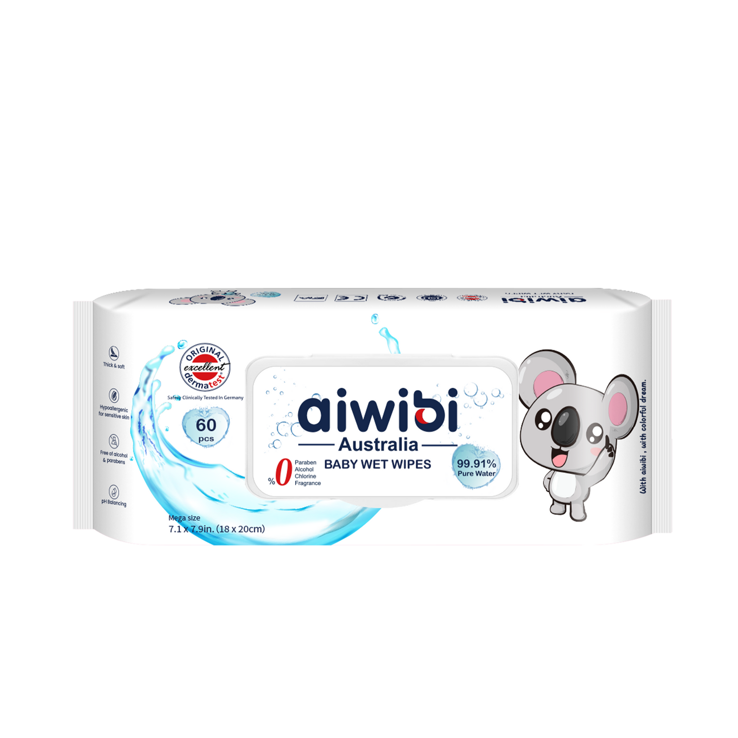 99.91% Pure Water Wipes